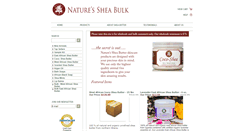 Desktop Screenshot of naturessheabulk.com